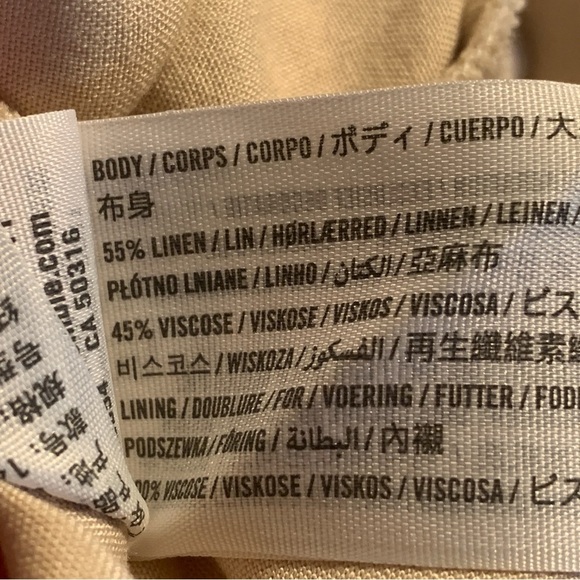 Abercrombie & Fitch Linen Cutout Waist Mini Skirt - Picture 8 of 8